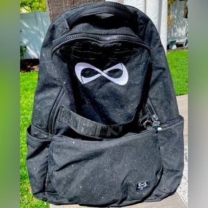 Black sparkle Nfinity backpack